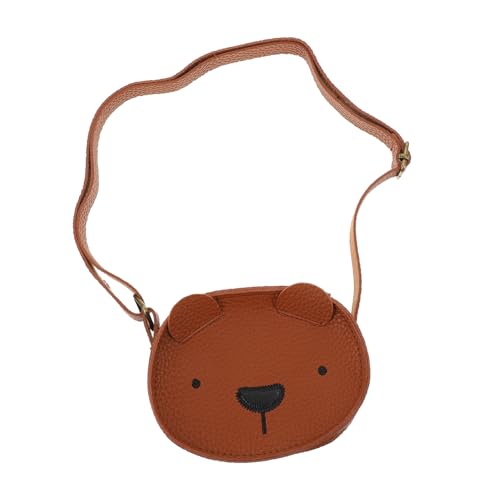 DIKACA Kleine Bär Umhängetasche für Mädchen Cartoon Tierform Weiches Strapazierfähiges Material für Strand Party Alltag Schultertasche für Süßigkeiten und Kleinigkeiten von DIKACA