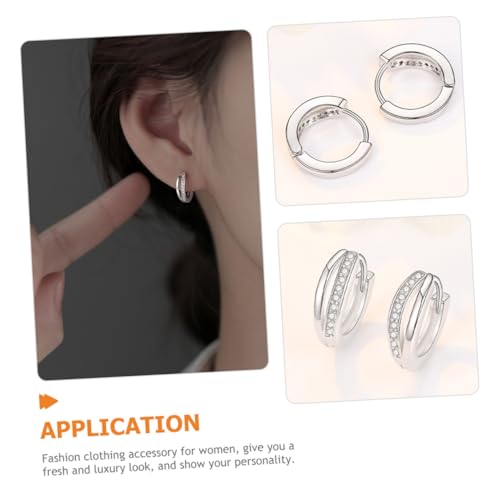DIKACA Kleine Creolen Ohrringe Damen Tiny Hoops Leicht Komfortabel Alltags Schmuck Geschenk von DIKACA