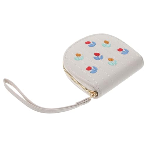 DIKACA Kleines Portemonnaie Damen Münzfach Pu Optik Aluminiumlegerung Praktisch Kompakt Für Münzen Karten Ausweis Für Alltag von DIKACA