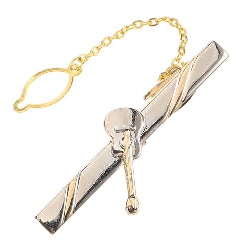 DIKACA Kupfer Gitarren Krawattenklammer für Musiker Sicherer Halt Vielseitig für Unterschiedliche Krawattendicken Stilvolles Accessoire für Musiklehrer und Auftritte von DIKACA