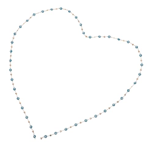 DIKACA Kupferkette mit Blauem Herz-evil-eye-anhänger Schmuck-gliederkette für Halsketten und Armbänder Langlebig Farbbeständig Modisches Diy-zubehör für Schmuck und Kleidung von DIKACA