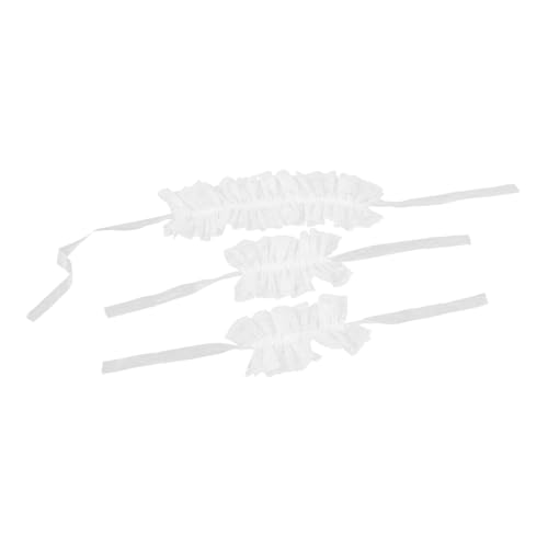 DIKACA Lolita Spitzenanzug Rüschenkragen Abnehmbarer Hals Rüschenkragen Viktorianischer Kragen Manschetten Spitzenhandschuhe Clownkostüm Spitzenhalsband Kostümhalskrause von DIKACA