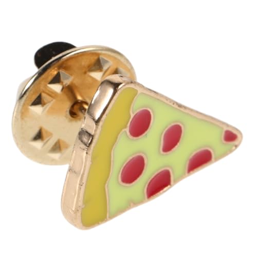 DIKACA Lustige Cartoon pizza Anstecknadel mit Lebendigem Emaille finish Niedliche Kinderbrosche für Kleidung Taschen Hüte Praktisches Modeaccessoire für Alltag und Partys von DIKACA