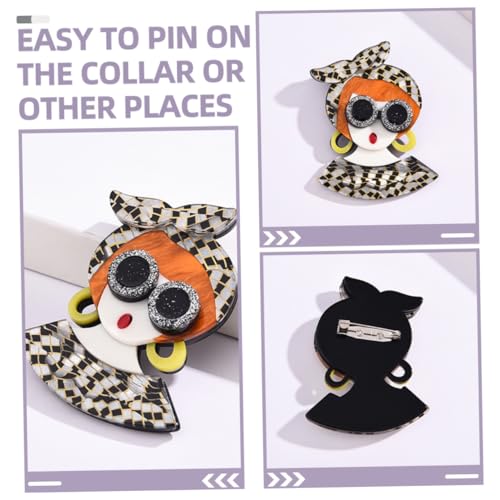 DIKACA Mädchen Brosche aus für Kleidung Anstecknadel Vielseitig Tragbar an Pullover Bluse Schal für Frauen und Besondere Anlässe Wie Valentinstag von DIKACA