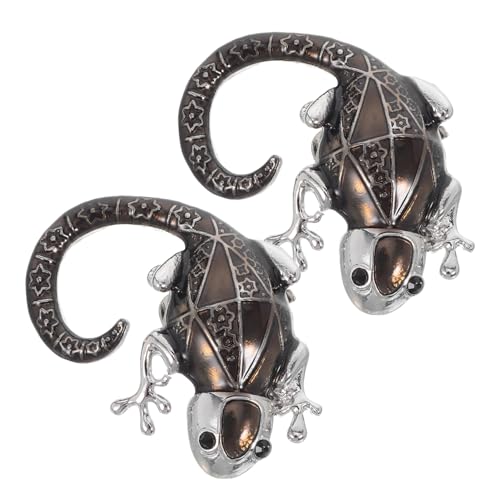 DIKACA Metall Gecko Schuhclips Abnehmbar Dekorative Schuhspangen für Damen High Heels Stiefel Vielseitige Schmuckverzierung Modisch für Party und Alltag von DIKACA