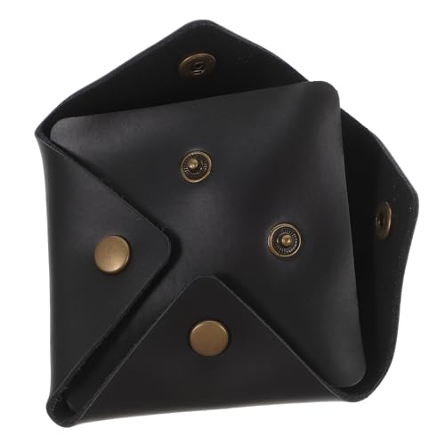 DIKACA Mini Münzbeutel aus Weichem Leder mit Breiter Öffnung Kompakte Aufbewahrungstasche für Münzen Ohrhörer und Kleingeld Leichte Tragbare Geldbörse für Alltag Schule und Shopping von DIKACA