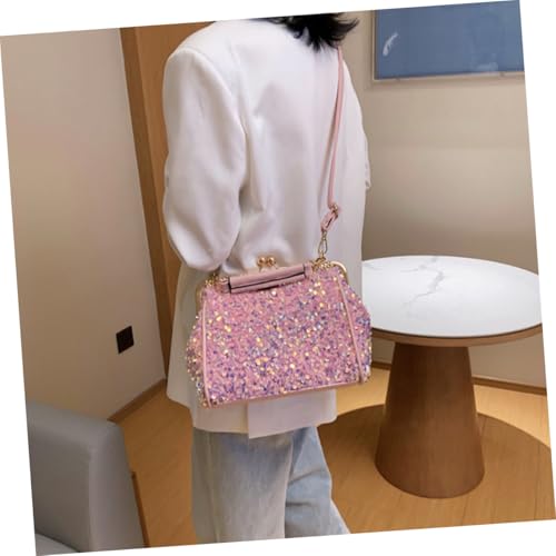 DIKACA Modische Damen Schultertasche mit Pailletten Multifunktionale Handtasche Kleine Umhängetasche für Alltag Shopping Reisen und Partys Geräumig und Vielseitig Einsetzbar Trendiges von DIKACA