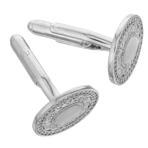 DIKACA Modische Herren Manschettenknöpfe Kupfer mit Funkelnden Kristalldetails Ergonomisch Rundes Design Langlebig und Elegant für Anzug Business und Festliche Anlässe von DIKACA