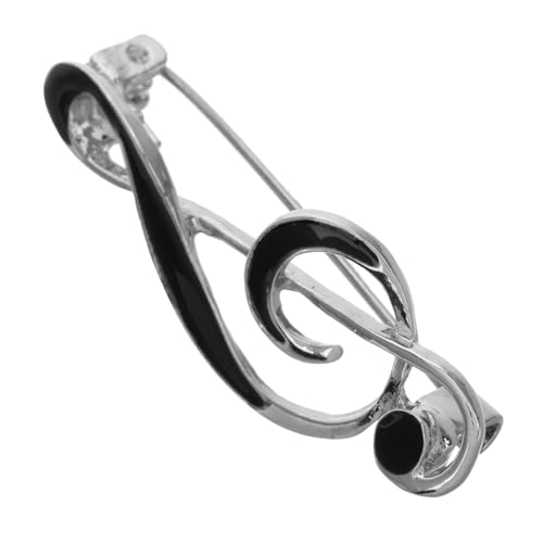 DIKACA Musiknotenbrosche aus Zinklegierung mit Emaille Sicherer Anstecknadelverschluss Stilvolles Accessoire für Jacken Hemden Taschen Geschenkidee für Musiker und Modefans von DIKACA