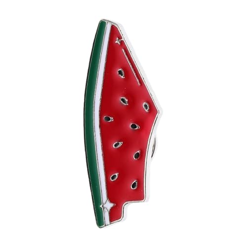 DIKACA Niedliche Wassermelonen Anstecknadel aus Emaille Leichte Langlebige Obst Brosche für Kleidung Taschen Hüte Vielseitiges Modisches Accessoire Farbecht Kompakt Perfektes von DIKACA