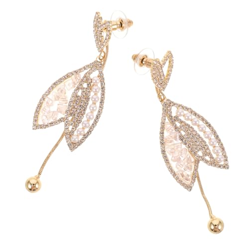 DIKACA Ohrhänger mit Perlen und funkelndem Design Modische Dangle Ohrringe für Damen und Mädchen Vielseitiger Schmuck für Hochzeit Party und Alltag von DIKACA