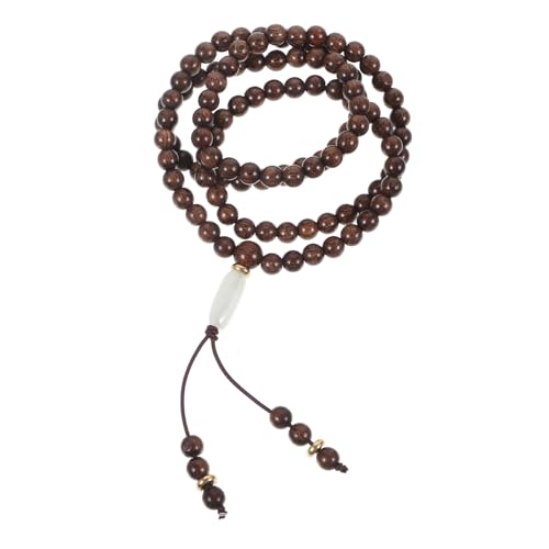 DIKACA Perlen Buddha armband aus Hochwertigem Holz Verstellbares Unisex armband mit Beads Spirituelles Schmuckstück für Damen und Herren Geschenk für Partner und Freunde von DIKACA