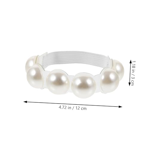 DIKACA Perlen High Heel Schuhriemen Transparent Anti rutsch Schuhbänder Damen Hohe Absätze Komfortable Ersatz Schnürsenkel Schuhe Zubehör Elegant und Hautfreundlich von DIKACA