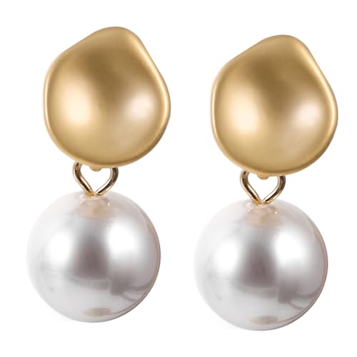 DIKACA Perlenohrringe Hängend Damen Ohrschmuck mit Leichte Langlebige Modische Barock Ohrringe für Frauen Eleganter Blickfang Perfektes Accessoire für Alltag und von DIKACA