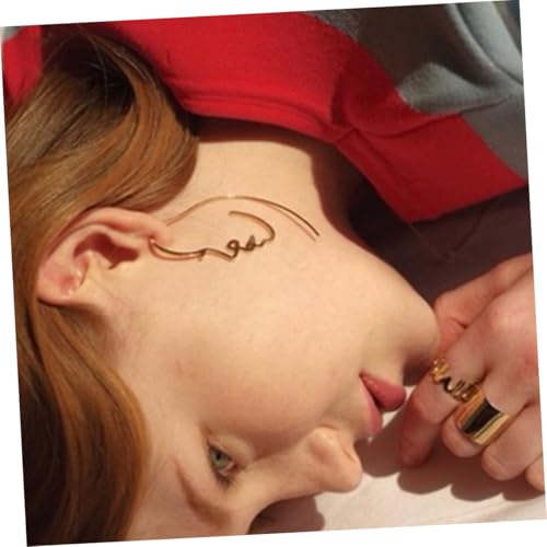 DIKACA Personality Ohrstecker Damen Abstrakte Gesichtsform Ohrschmuck Silber Modern Party Schmuck Geschenk von DIKACA