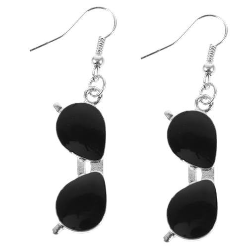 DIKACA Punk Sonnenbrillen Ohrringe Damen Party Drop Earrings Rock Kreative Hängend Leicht Kombinierbar Hautfreundlich von DIKACA