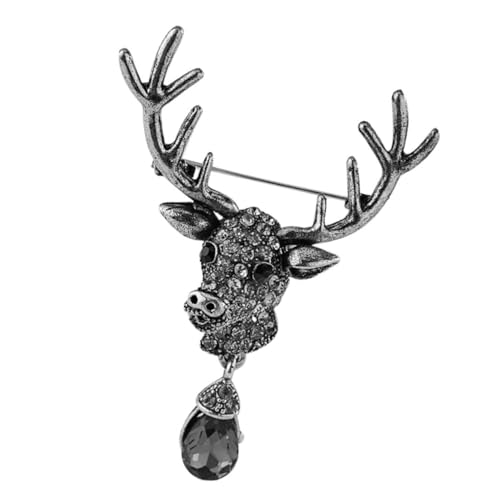 DIKACA Retro Tierkopf Brosche aus Langlebiger Legierung Stabile Anstecknadel für Kleidung Schal und Hut Modisches Vintage Tier Motiv Einzigartiges Accessoire für Damen und Herren von DIKACA