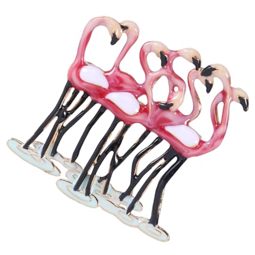 DIKACA Rhinestone Flamingo Brosche Anstecknadel Modischer Schmuck für Kleidung Jacken Rucksäcke und Taschen Funkelndes Accessoire für Damen bei Partys und Besonderen Anlässen von DIKACA