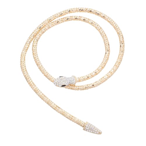 DIKACA Rhinestone Schlangenkette Verstellbar Snake Choker aus Langlebiger Legierung Modisches Statement Schmuckstück für Damen und Mädchen Halskette für Besondere Anlässe von DIKACA