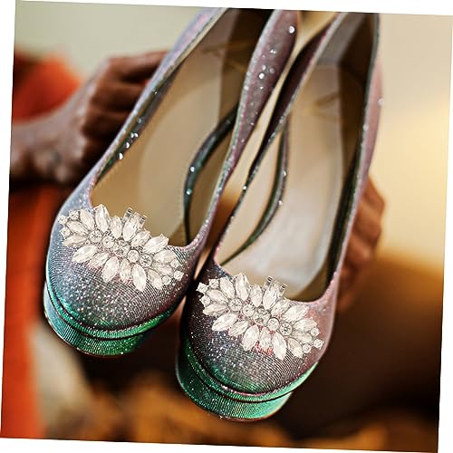 DIKACA Rhinestone Schuhclips mit Strasssteinen Abnehmbare Schuhschnallen für Damen Hochzeit Eleganter Schuhschmuck Langlebige Dekoration für High Heels und Festliche Anlässe von DIKACA