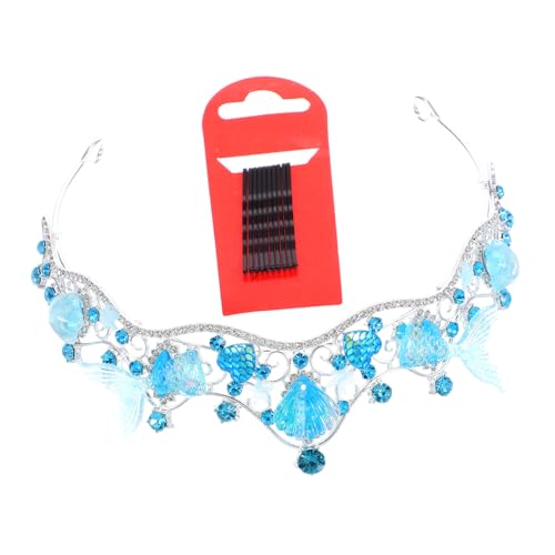 DIKACA Romantische Meerjungfrau aus Leichtem Material Zarte Handarbeit Stabile Verarbeitung Mädchen Haarreif für Hochzeit Geburtstag Valentinstag von DIKACA