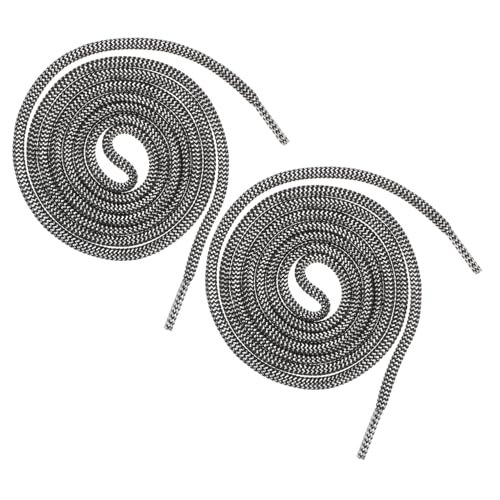 DIKACA Runde Schnürsenkel aus Metallfaser Reißfest Modisch Dekorativ Passend für Sneaker Sportschuhe und Freizeitschuhe Langlebige Schnürbänder für Herren und Damen von DIKACA