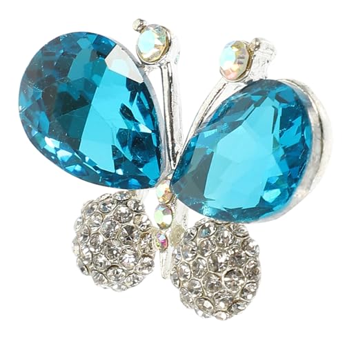 DIKACA Schmetterling Brosche Handtaschen Applikation mit Strass Dekorativer Aufnäher für Kleidung Leichtes und Elegantes Modeaccessoire von DIKACA