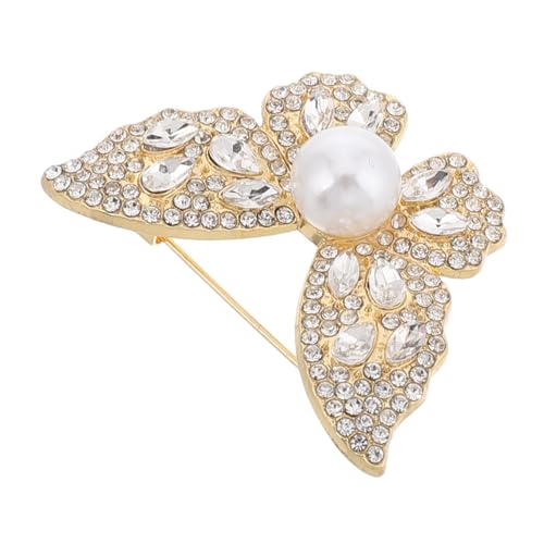 DIKACA Schmetterlingsbrosche Damen Kristallbesetzt Modische Anstecknadel Vielseitig für Kleid Hut Tasche Perfektes Accessoire zur Abschlussfeier und Alltag von DIKACA