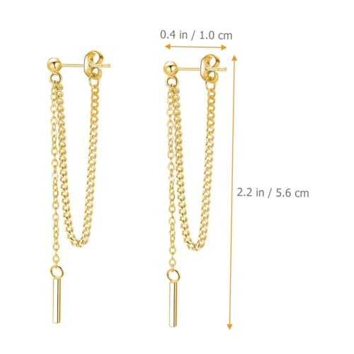 DIKACA Silber Ohrstecker mit Langem Kettenanhänger Quasten design Modische Damen Ohrringe Leichte Elegante Ohrhänger Passend zu Freizeit Festtagskleidung DIKACA Silber Ohrstecker mit Langem Kettenanhänger Quasten design Modische Damen Ohrringe Leichte Elegante Ohrhänger Passend zu Freizeit Festtagskleidung von DIKACA