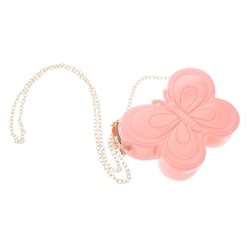 DIKACA Süße Schmetterling Mini Umhängetasche für Mädchen Leichte PVC Crossbody Bag Kompakt und Handlich Modisch und Robust für Kleine Hände und Täglichen Gebrauch von DIKACA