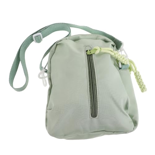 DIKACA Transparente Crossbody Tasche für Damen und Herren Leichte Kleine Umhängetasche Faltbare Schultertasche für Konzerte und Reisen Modische Transparente Handtasche in Grün von DIKACA