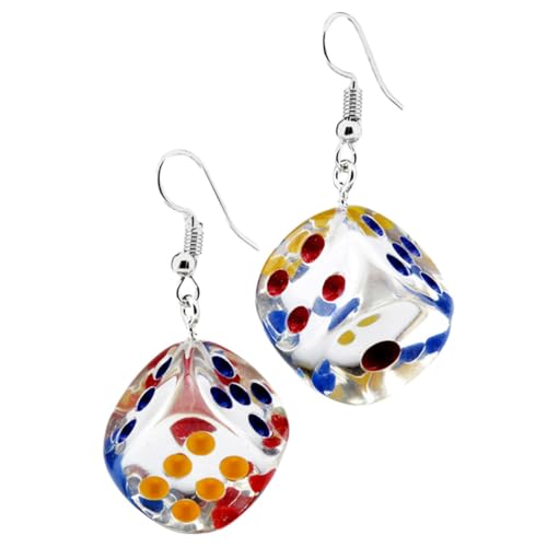 DIKACA Transparente Würfel Ohrringe Damen Leichte Dangle Ohrringe Kreative Schmuckaccessoires Für Partys Alltag Geschenkidee von DIKACA