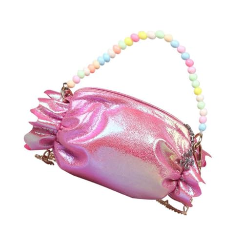 DIKACA Umhängetasche Mädchen Handtasche Zuckerfarben Crossbody Schultertasche für Junge Mädchen Modisch und Niedlich mit Verstellbarem Riemen für Alltag und Schule von DIKACA