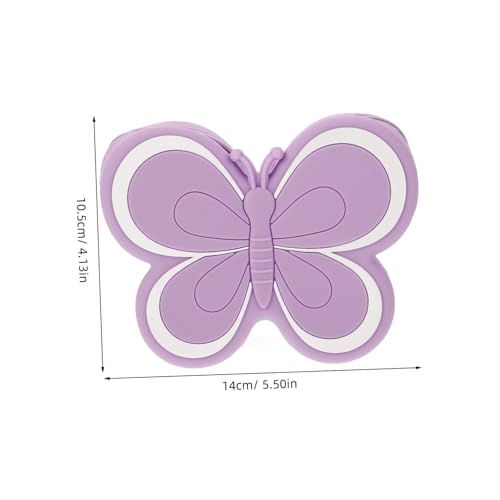 DIKACA Umhängetasche Mädchen Schmetterling Silikon Geldbörse Leicht und Praktisch für Reise und Alltag Stilvolle Kleingeldbörse mit Großzügigem Fassungsvermögen und Charmantem Design von DIKACA