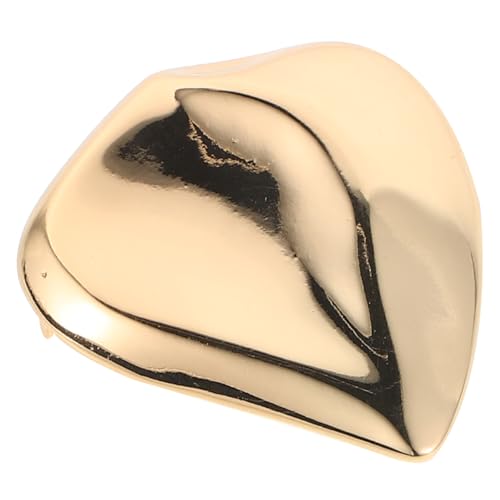 DIKACA Unregelmäßige Herz Brosche Pin Metall Glänzend Poliert Eleganter Modeschmuck für Damen und Herren Stilvolles Accessoire für Kleidung Schals Hüte Rucksäcke Valentinstag von DIKACA