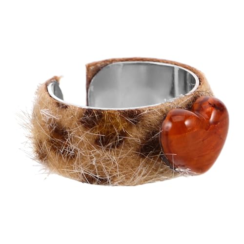 DIKACA Verstellbarer Leoparden motiv Ring Damen Offenes Design Komfortabler Schmuck Alloy Acryl Modisch Cool Accessoire Für Alltag und Party DIKACA Verstellbarer Leoparden motiv Ring Damen Offenes Design Komfortabler Schmuck Alloy Acryl Modisch Cool Accessoire Für Alltag und Party von DIKACA