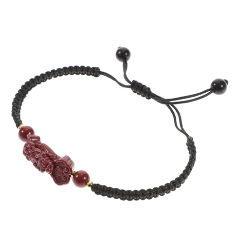 DIKACA Verstellbares Geflochtenes Feng Shui Armband Pi Yao Wohlstandsarmband Unisex Amulett Schmuck Einstellbare Geschenkideen für Damen und Herren von DIKACA