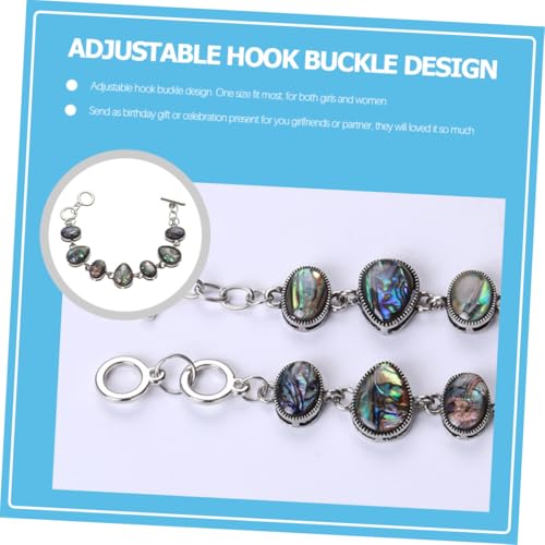DIKACA Verstellbares Vintage Abalone Muschel Armband Damen Boho Stil Dreifach Ring Schmuck Geschenk für Frauen und Mädchen DIKACA Verstellbares Vintage Abalone Muschel Armband Damen Boho Stil Dreifach Ring Schmuck Geschenk für Frauen und Mädchen von DIKACA