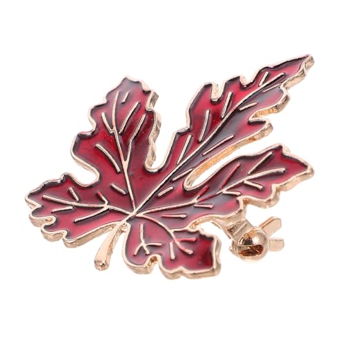 DIKACA Vintage Ahornblatt Brosche Metall Anstecknadel für Kleidung und Schal Modisches Herbstaccessoire Sicherer Halt Geeignet für Mützen Schals Geschenke zu Thanksgiving und Weihnachten von DIKACA