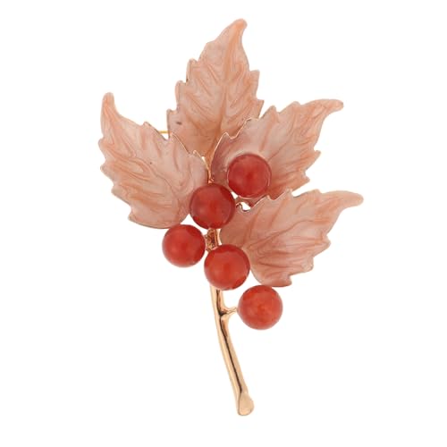 DIKACA Vintage Ahornblatt Brosche für Damen Pin aus Zinklegierung Anstecknadel für Blazer und Kleidung Herbstliches Accessoire Langlebig und Elegant von DIKACA