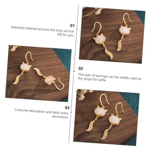 DIKACA Vintage Stil Fox Ohrhänger Damen Ohrschmuck aus Hautfreundlichem Material Einzigartiges Design für Festival Party Alltag und Kostüm Modische Schmuck anhänger für Frauen DIKACA Vintage Stil Fox Ohrhänger Damen Ohrschmuck aus Hautfreundlichem Material Einzigartiges Design für Festival Party Alltag und Kostüm Modische Schmuck anhänger für Frauen von DIKACA