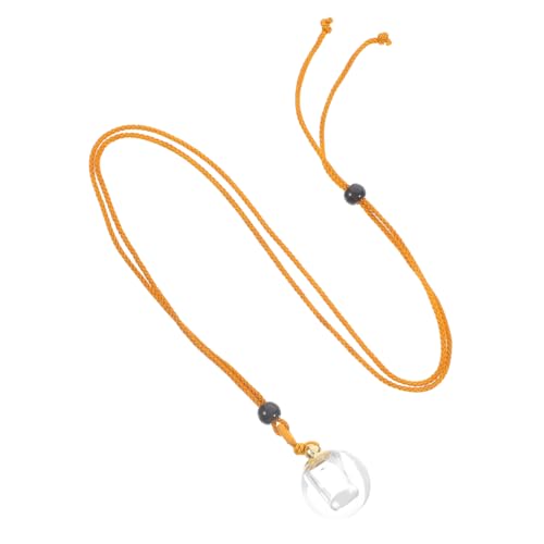 DIKACA Wasserdichte Glasflasche Anhänger Halskette Parfümfläschchen Nachfüllbar Tiny Vial Charm Schmuck Für Ätherische Öle Damen Alltagsschmuck Elegant Und Funktional von DIKACA