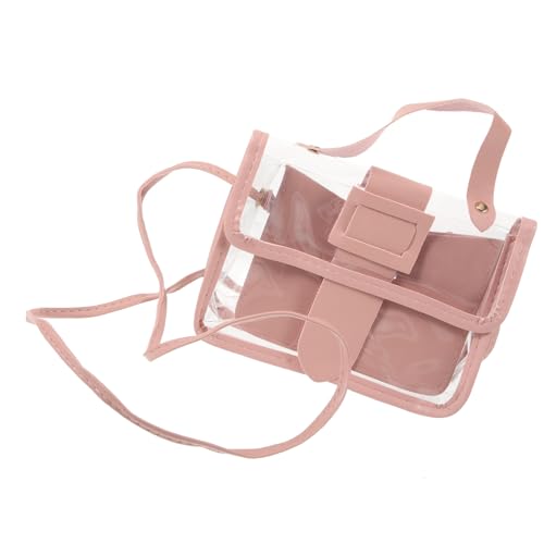 DIKACA Wasserdichte Transparente Crossbody Tasche Damen Kompakt Leicht Tragbar Modisch Vielseitig für Shopping Reisen Party Geeignet von DIKACA