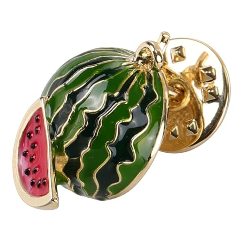 DIKACA Wassermelonen Brosche Cartoon Anstecker Damen Lapel Pin Schalclip Fixierclip für Kleidung Modischer Brustschmuck Geschenk von DIKACA