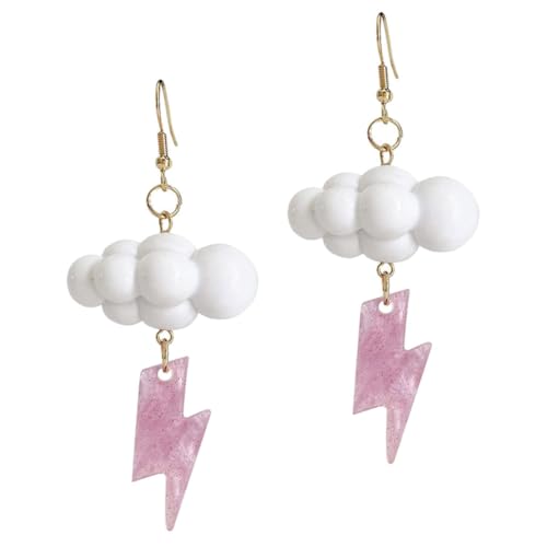 DIKACA Wolken Ohrstecker aus Acryl Damen Ohrschmuck Modisch Langlebig Einzigartiges Design für Alltag Party Hochzeit Festival von DIKACA