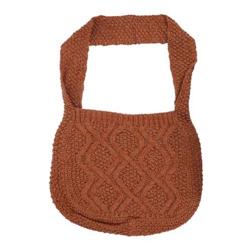 DIKACA Wunderschöne Handgefertigte Gehäkelte Umhängetasche Damen Freizeit Schultertasche Vintage Look Leicht und Vielseitig für Alltag Shopping Party und Outdoor Geeignet von DIKACA