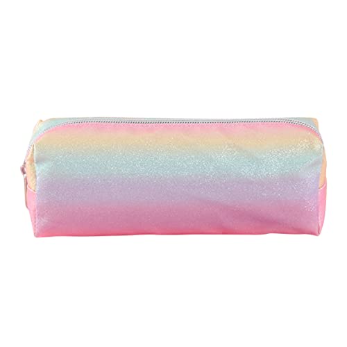 DIKACA Federmäppchen Neuheit Federmäppchen Organizer für Federmäppchen schreibwaren Organizer Pen Pouch Kugelschreiber Bleistift Stifte + Bleistift Glitzer Bleistiftbeutel Quadrat von DIKACA