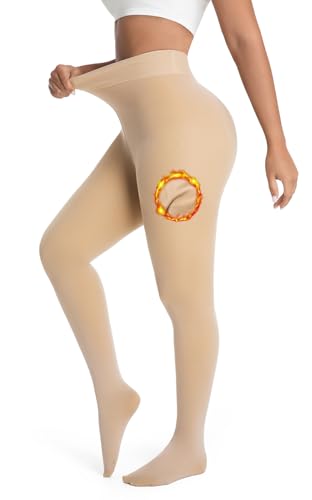 DIKER Thermo Strumpfhosen Damen - Strumpfhosen Damen Winter, Warme Gefütterte strumpfhose, Thermostrumpfhose Hautfarbe, Hoch Elastisch, Hoch Tailliert, Mit Langen Größen Erhältlich DIKER Thermo Strumpfhosen Damen - Strumpfhosen Damen Winter, Warme Gefütterte strumpfhose, Thermostrumpfhose Hautfarbe, Hoch Elastisch, Hoch Tailliert, Mit Langen Größen Erhältlich von DIKER