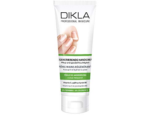 DIKLA Regenerierende Handcreme 75ml - mit den Vitaminen E und B5 reaktiviert und revitalisiert - Swiss Quality von DIKLA