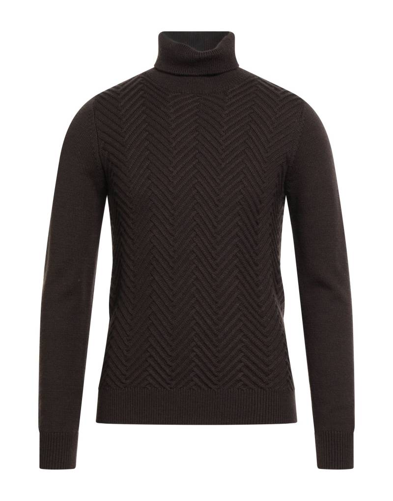 DIKTAT Rollkragenpullover Herren Dunkelbraun von DIKTAT